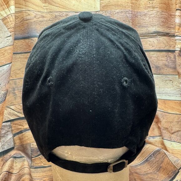 SAGE RIDER Hat Cap Black Adjustable Strapback Golf Sun Logo - Picture 3 of 7